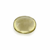 OLIVE QUARTZ BUFFTOP OVAL 11X9MM 4.17 Cts.