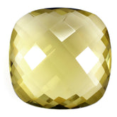 OLIVE QUARTZ BRIOLETTE CUSHION 18MM 16.90 Cts.