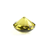 OLIVE QUARTZ BUFFTOP ROUND WITH TWISTED CONCAVE (DES#31) 12MM 6.40 Cts.