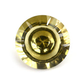 OLIVE QUARTZ CONCAVE CONE ROUND (DES#140) 15MM 10.65 Cts.