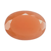 ORANGE MOONSTONE BOTH SIDE TABLE CUT OVAL 18X13MM 7.90 Cts.