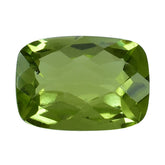 PERIDOT CHECKER CUT CUSHION 7.30X5.30MM 1.15 Cts.
