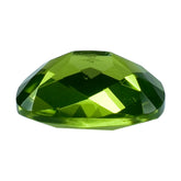 PERIDOT CHECKER CUT (GREEN/CLEAN) CUSHION 10.00X8.00 MM 3.15 Cts.