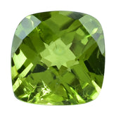 PERIDOT CHECKER CUT (HI) CUSHION 9MM 3.45 Cts.