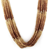 HESSONITE 2.50-3.00MM PLAIN ROUND BEADS 16" LINE