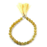YELLOW SAPPHIRE 8-8.50MM PLAIN BALLS 8" PER LINE