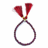 RUBY 6-6.50MM PLAIN BALLS 8" PER LINE