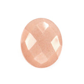 PEACH MOONSTONE BRIOLETTE OVAL 12X10MM 4.10 Cts.