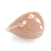 PEACH MOONSTONE FACETED DROPS (FULL DRILL) 17X12MM 14.32 Cts.