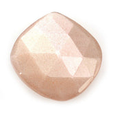 PEACH MOONSTONE ROSE CUT BRIOLETTE IRREGULAR CUSHION 12X11.50MM 2.92 Cts.