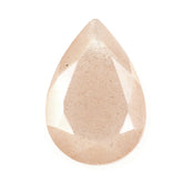 PEACH MOONSTONE BOTH SIDE TABLE CUT PEAR 12X8MM 2.16 Cts.