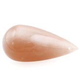 PEACH MOONSTONE PLAIN DROPS (FULL DRILL) 25X12MM 21.12 Cts.