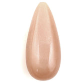 PEACH MOONSTONE PLAIN DROPS (HALF DRILL) 24X10MM 16.73 Cts.
