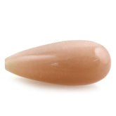 PEACH MOONSTONE PLAIN DROPS (HALF DRILL) 24X10MM 16.73 Cts.