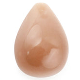PEACH MOONSTONE PLAIN DROPS (HALF DRILL) 17X12MM 14.72 Cts.