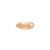 PEACH MOONSTONE CHECKER CUT BRIOLETTE PEAR (TRANSLUTION) 6X4MM 0.38 Cts.