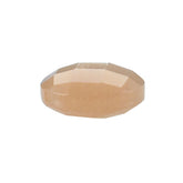 PEACH MOONSTONE CHECKER CUT BRIOLETTE ROUND (MEDIUM)(CLEAN) 8.00X8.00 MM 1.69 Cts.