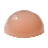 PEACH MOONSTONE PLAIN CAB ROUND CLEAN 12.00X12.00 MM 6.48 Cts.