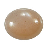 PEACH MOONSTONE PLAIN CAB OVAL CLEAN 10.00X8.00 MM 2.54 Cts.