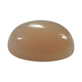 PEACH MOONSTONE PLAIN CAB OVAL CLEAN 10.00X8.00 MM 2.54 Cts.