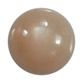 PEACH MOONSTONE PLAIN CAB ROUND CLEAN 10.00X10.00 MM 3.84 Cts.