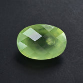 PREHNITE CHECKER CUT OVAL 14X10MM 6.80 Cts.