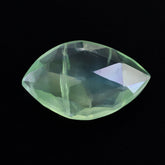 PREHNITE ROSE CUT BRIOLETTE IRREGULAR ONION SHAPE 14X9MM 3.09 Cts.