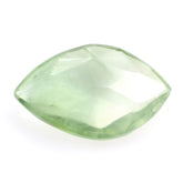 PREHNITE ROSE CUT BRIOLETTE SHIELD 14X9MM 3.18 Cts.