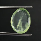 PREHNITE BOTH SIDE TABLE CUT FANCY 14X11MM 4.70 Cts.