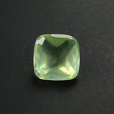 PREHNITE ROSE CUT CUSHION 9MM 3.17 Cts.