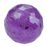 PINK SAPPHIRE (GLASS FILLED) FACETED DROP (HALF DRILL) 8X6MM 3.20 Cts.
