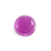 PINK SAPPHIRE (GLASSFILLED) PLAIN ROUND CAB 6MM 1.30 Cts.