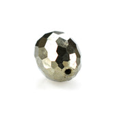 PYRITE FACETED OLIVE (HALF DRILL) 11X8MM 9.15 Cts.
