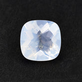 QUARTZ BLUE MOON CHECKER CUT (A/CLEAN) CUSHION 12.00X12.00 MM 6.26 Cts.