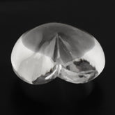CRYSTAL LENTIL HEART (HALF DRILL) 20MM 29.21 Cts.