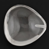 CRYSTAL LENTIL HEART (HALF DRILL) 20MM 27.33 Cts.