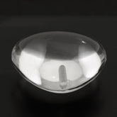 CRYSTAL LENTIL HEART (HALF DRILL) 20MM 27.33 Cts.