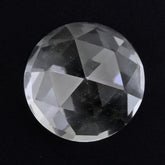 CRYSTAL ROSE CUT HIGH DOME ROUND CAB 10MM 4.28 Cts.
