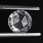 CRYSTAL ROSE CUT BRIOLETTE ROUND CAB 6MM 0.67 Cts.