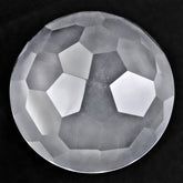 CRYSTAL IRREGULAR CUT ROUND FRASTED BOTTOM 24MM 33.70 Cts.