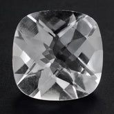 CRYSTAL CHECKER CUT CUSHION 12MM 6.09 Cts.
