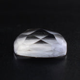 CRYSTAL CHECKER CUSHION CAB WITH FROSTED BOTTOM 8X6MM 1.39 Cts.
