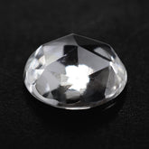 CRYSTAL ROSE CUT ROUND CAB 8MM 1.42 Cts.