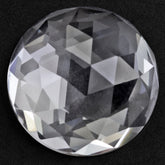 CRYSTAL ROSE CUT ROUND CAB 18MM 21.30 Cts.