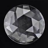 CRYSTAL ROSE CUT ROUND CAB 25MM 21.36 Cts.
