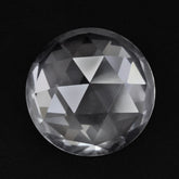 CRYSTAL ROSE CUT ROUND CAB 15MM 10.35 Cts.