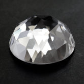 CRYSTAL ROSE CUT ROUND CAB 15MM 10.35 Cts.