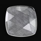 CRYSTAL ROSE CUT CUSHION CAB WITH FROSTED BOTTOM (FLAT) 18MM 11.86 Cts.