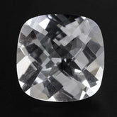CRYSTAL CHECKER CUT CUSHION 10MM 6.11 Cts.