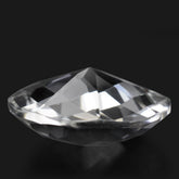 CRYSTAL CHECKER HIGH DOME ROUND WITH DIAMOND CUT BACK 20MM 18.48 Cts.